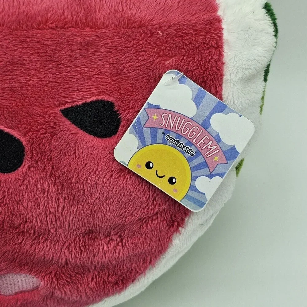 Snugglemi Squishable Comfort Food Watermelon 15 Inch Plush Figure Red Green